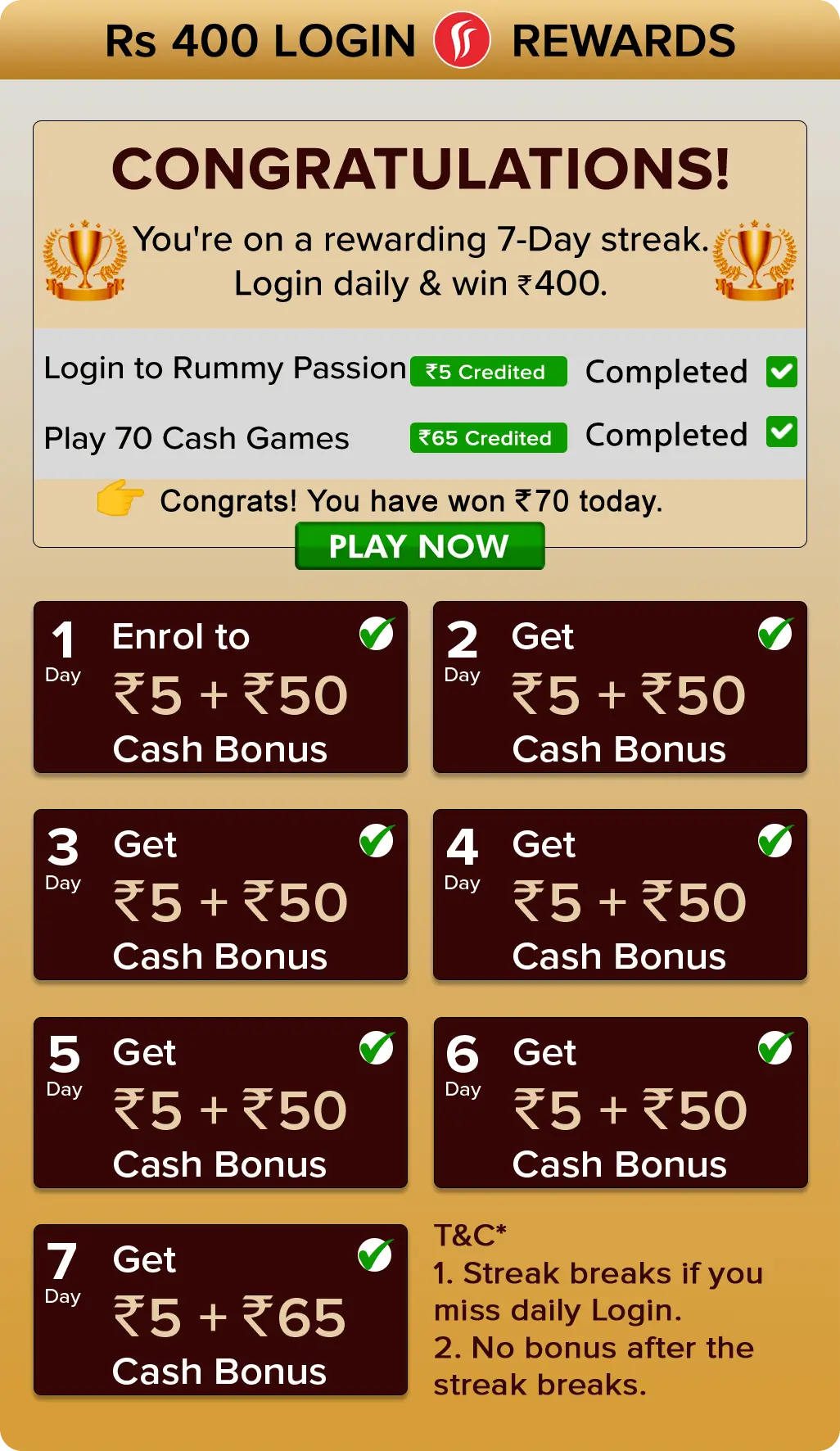 cash 400 bonus