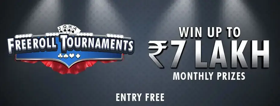 Win up to Rs 7 Lakh in Rummy Tournaments