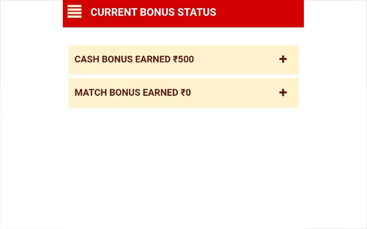 Current Bonus Status
